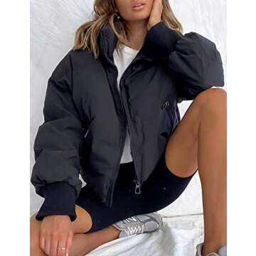 Tanming Women's Lightweight Puffer Jacket - Chic Comfort