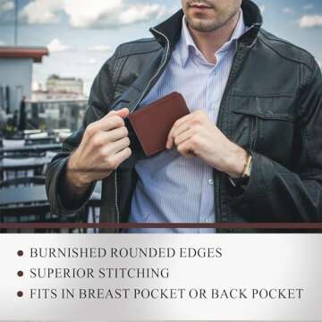 Tony Perotti Leather Bifold Wallet - Personalized & Eco-Friendly