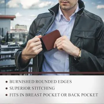 Tony Perotti Leather Bifold Wallet - Personalized & Eco-Friendly