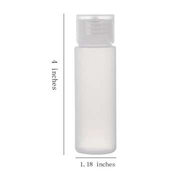 OTO Travel Size Squeeze Bottle Set, 50ml (1.7 oz) Pack of 6 with Labels