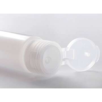 OTO Travel Size Squeeze Bottle Set, 50ml (1.7 oz) Pack of 6 with Labels