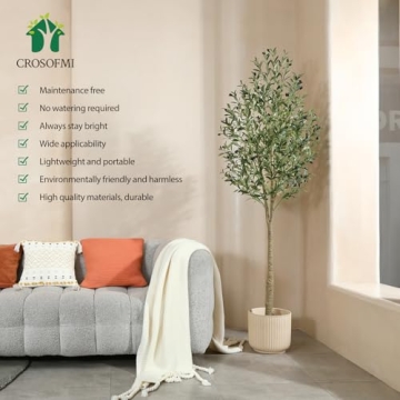 CROSOFMI Artificial Olive Tree for Home or Office Decoration