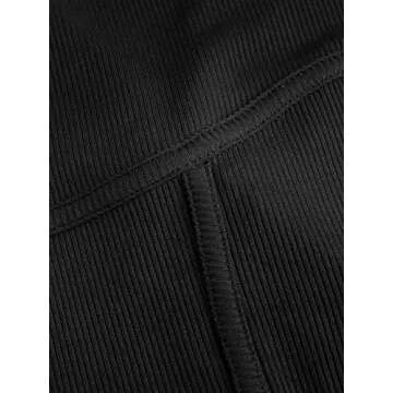 CIDER Jumpsuits for Women Sleeveless Wide Leg Overalls Dressy Crewneck One Piece Jumpsuits with Pockets Summer Fall: Black, S