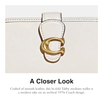 Coach Leather Tabby Wallet Elegant Spacious Design