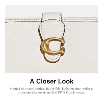 Coach Leather Tabby Wallet Elegant Spacious Design