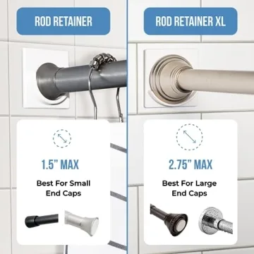 Secure Your Shower with Adhesive Rod Holders Now