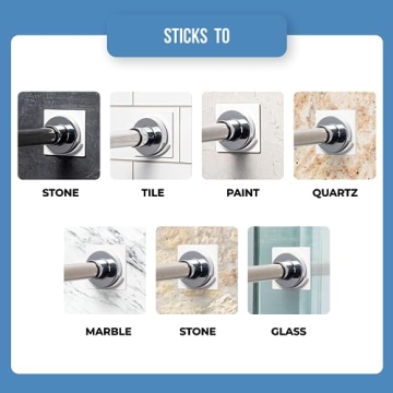 Secure Your Shower with Adhesive Rod Holders Now