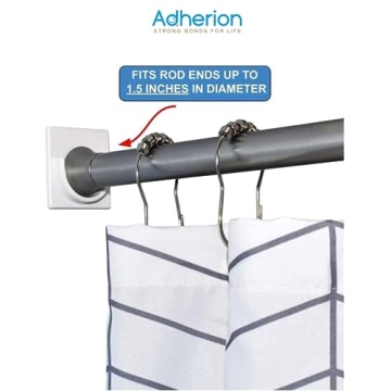Secure Your Shower with Adhesive Rod Holders Now