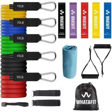 Whatafit Resistance Bands Set for Home Workouts