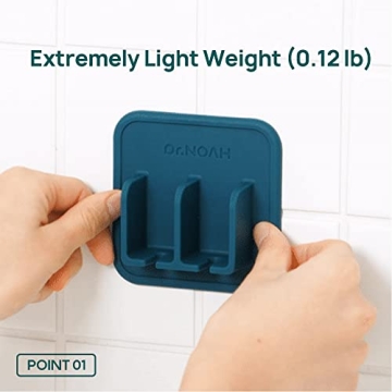 Dr.NOAH Silicone Toothbrush Holder Sand Beige Strong Suction