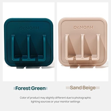 Dr.NOAH Silicone Toothbrush Holder Sand Beige Strong Suction