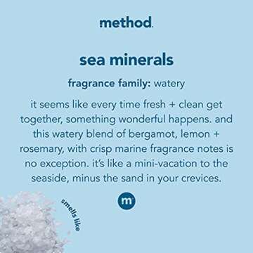 Method Foaming Hand Soap Refill, Sea Minerals, Biodegradable Formula, 28 Fl Oz (Pack of 6)