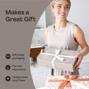 Cooking Gift Set Co. | French Tart Baking Set | Unique Gifts for Women | Baking Tools and Accessories | Kitchen Gifts, Baking Gifts, Fun Gifts for Women | Gift Sets for Women, Food Gift Sets