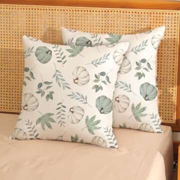 OFIRD Fall Pillow Covers 18x18 Inches for Autumn Decor