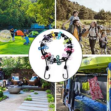Ulfsaar Portable Travel Clothesline, Camping Accessories, Vacation Essentials, RV Cruise Camper Acce...