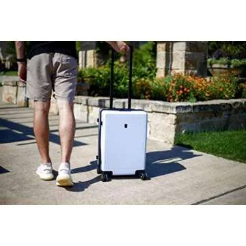 LEVEL8 Elegance PC Matte Hardshell Luggage Set - Light Blue