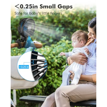 FRIZCOL Portable Fan for Baby - Rechargeable & Versatile