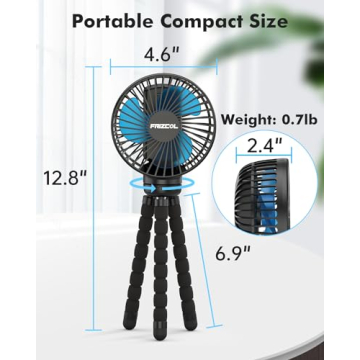 FRIZCOL Portable Fan for Baby - Rechargeable & Versatile