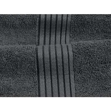 Utopia Towels 8-Piece Premium Towel Set, 2 Bath Towels, 2 Hand Towels, and 4 Wash Cloths, 100% Ring Spun Cotton Highly Absorbent Towels for Bathroom, Sports, and Hotel (Grey)