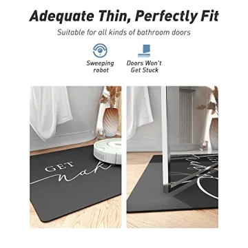 tchdio Super Absorbent Non Slip Bath Mat for Bathroom