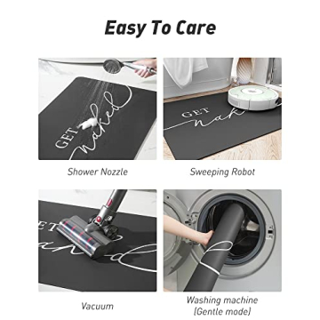 tchdio Super Absorbent Non Slip Bath Mat for Bathroom