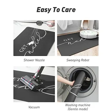 tchdio Super Absorbent Non Slip Bath Mat for Bathroom