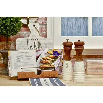 Mud Pie Farmhouse Salt and Pepper Set for Stylish Tables