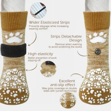 EXPAWLORER Anti Slip Dog Socks - Ultimate Paw Protection for All Dogs