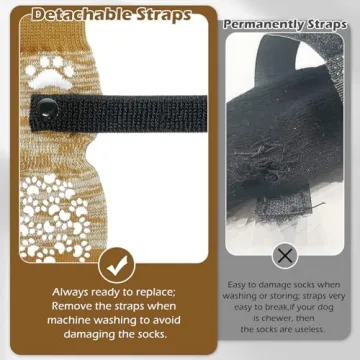 EXPAWLORER Dog Socks for Traction and Paw Protection