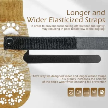 EXPAWLORER Dog Socks for Traction and Paw Protection