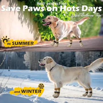 EXPAWLORER Dog Socks for Traction and Paw Protection