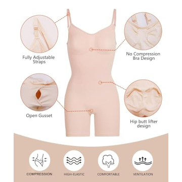 SHAPERX Tummy Control Bodysuit - Comfort & Style