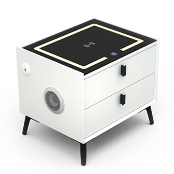 Smart Nightstands with Wireless Charging and LED Lights