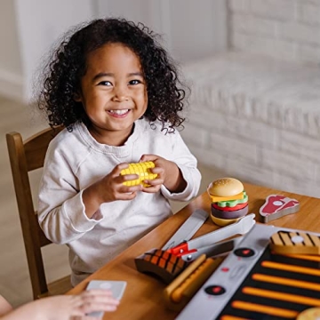 Melissa & Doug Wooden Grill Set for Kids - 20 pcs