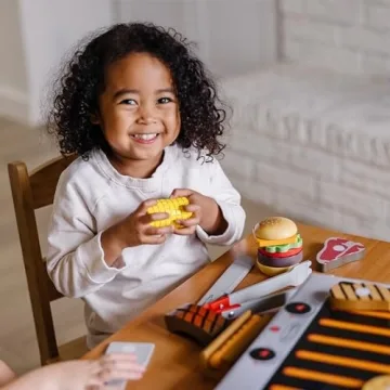 Melissa & Doug Wooden Grill Set for Kids - 20 pcs