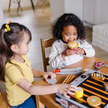 Melissa & Doug Wooden Grill Set for Kids - 20 pcs