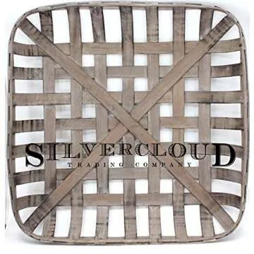 Silvercloud Trading Co. Tobacco Basket for Rustic Decor