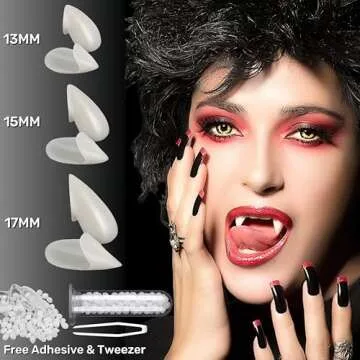 Realistic Vampire Teeth - 3 Pairs for Halloween Cosplay