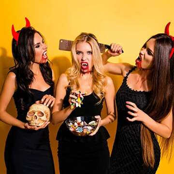 Realistic Vampire Teeth - 3 Pairs for Halloween Cosplay