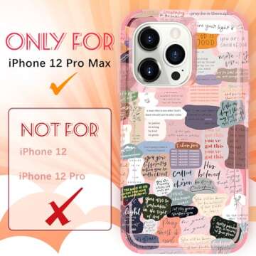 Plakill for iPhone 12 Pro Max Case – Designer Shockproof Case with Christian Quotes