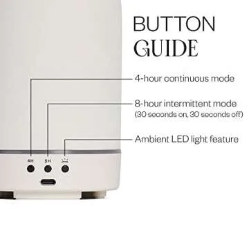 Vitruvi Stone Diffuser, Ceramic Ultrasonic Essential Oil Diffuser for Aromatherapy | Ceramic Diffuser, Diffusers for Home, Oil Diffuser, Room Decor | Black, 90ml Capacity