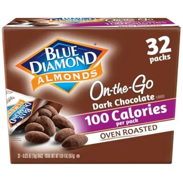 Blue Diamond Dark Chocolate Cocoa Dusted Almonds 32 Pack
