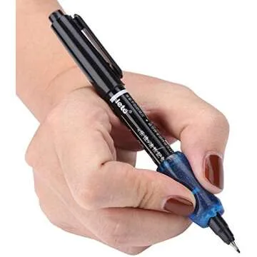 Arestech Pencil Rubber for Handwriting, Ergonomic Pen Writing Grip Assorted Colors (8PCS)