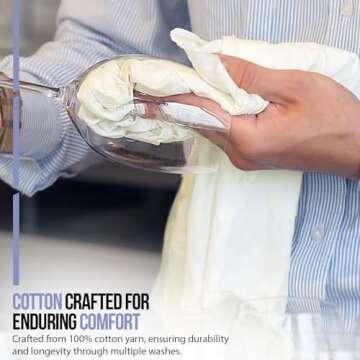 Flour Sack Towels|Valentines Day Tea Towel for Crafts| Kitchen Towel| Dish Towel| Cotton Blank Towel for Embroidery|Baking Bread Proofing Linen Cover| Thick Absorbent Quick Dry|12 Pack 18"x28" Natural