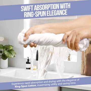 Flour Sack Towels|Valentines Day Tea Towel for Crafts| Kitchen Towel| Dish Towel| Cotton Blank Towel for Embroidery|Baking Bread Proofing Linen Cover| Thick Absorbent Quick Dry|12 Pack 18"x28" Natural