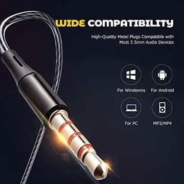 Jogteg Earbuds Headphones with Microphone Pack of 5, Noise Isolating Wired Earbuds, Earphones with Powerful Heavy Bass Stereo, Compatible with Android, Phone, Laptops, MP3 and All 3.5mm Interface