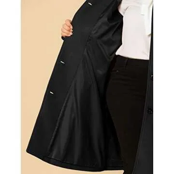 Agnes Orinda Plus Size Long Coat - Stylish & Warm Winter Wear