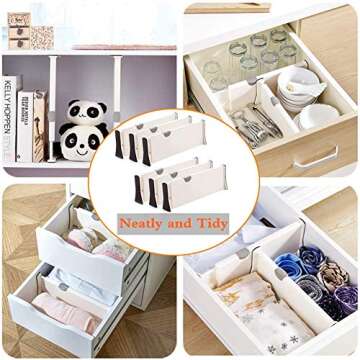 Ormeli Adjustable Drawer Dividers for Home & Office