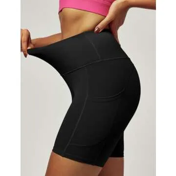 IUGA Biker Shorts for Women with Pockets and High Waist