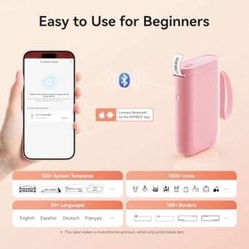 NIIMBOT D11 Portable Wireless Label Maker USB Rechargeable